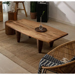 無垢材スギのセンターテーブル タケノコ型脚 自然美と高級感を演出 hty-2056