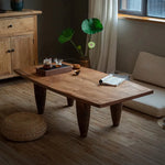 無垢材スギのセンターテーブル タケノコ型脚 自然美と高級感を演出 hty-2056