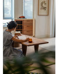 無垢材スギのセンターテーブル タケノコ型脚 自然美と高級感を演出 hty-2056