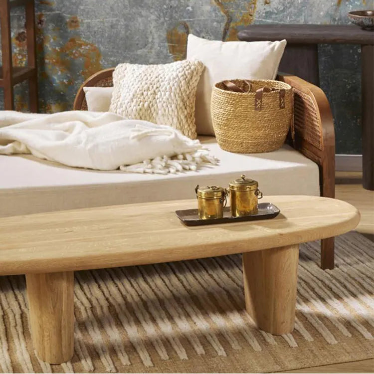 モダンデザインのパイン材センターテーブル|リビングにぴったりのシンプルでスタイリッシュな家具 hty-2057