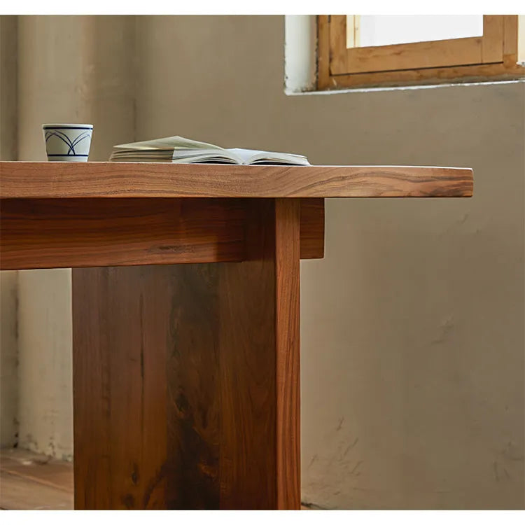 ウォールナット材の高級ダイニングテーブル|スタイリッシュなインテリアを演出 hty-2062