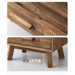 パイン材ナイトテーブル|おしゃれで機能的なベッドサイド収納 hty-2064