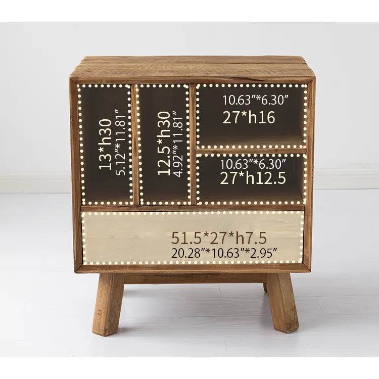 パイン材ナイトテーブル|おしゃれで機能的なベッドサイド収納 hty-2064