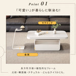 ホワイト×クリアガラス セラミック天板センターテーブルセットリビング向け モダンデザインのローテーブル&サイドテーブル htyjj-5948-2