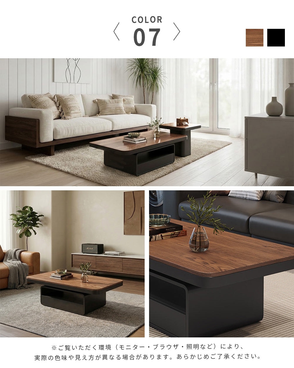 ホワイト×クリアガラス セラミック天板センターテーブルセット リビング向け モダンデザインのローテーブル&サイドテーブル htyjj-5948-2