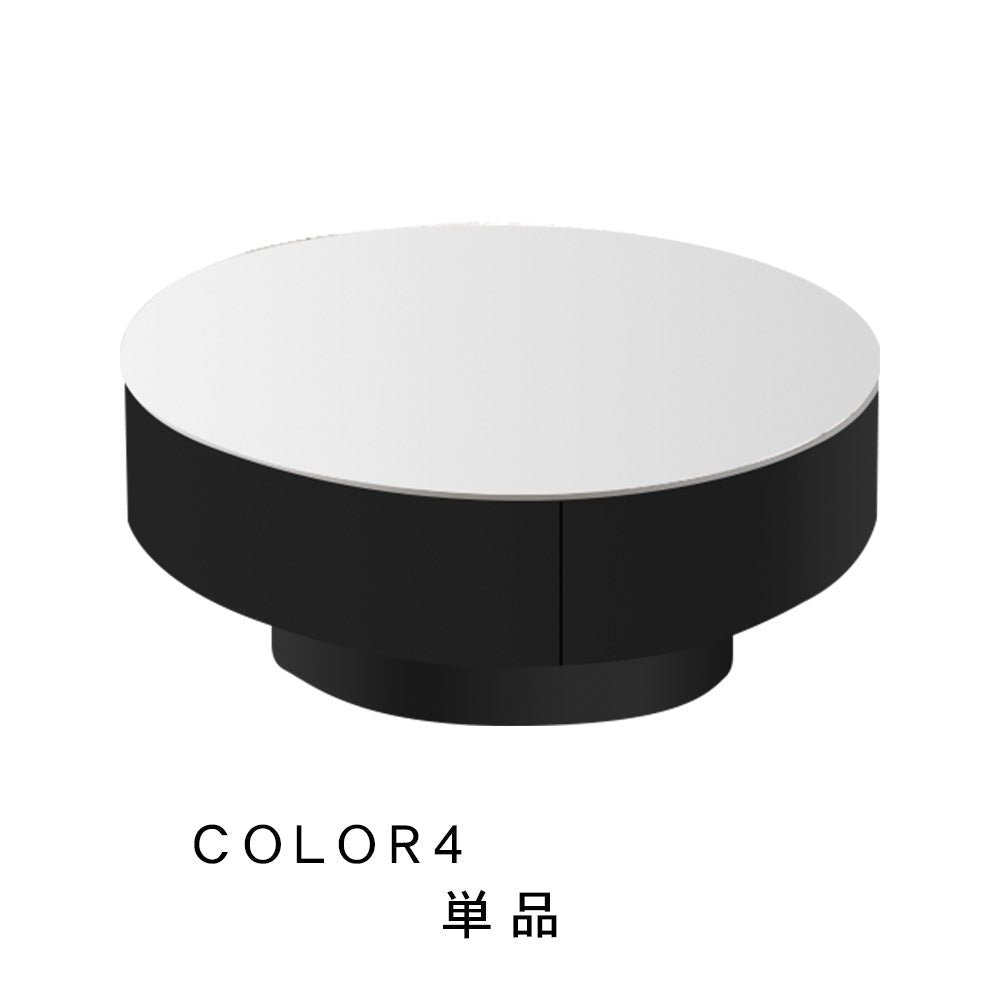 センターテーブル おしゃれ セラミック天板 金属台座 引き出し収納付き ネストテーブル 2点セット 大小セット 大テーブル直径70cm 80cm 小テーブル直径50cm モダン リビング用 来客対応 htyjj-6570