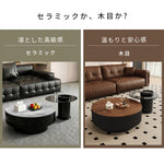 センターテーブル おしゃれ セラミック天板 金属台座 引き出し収納付き ネストテーブル 2点セット 大小セット 大テーブル直径70cm 80cm 小テーブル直径50cm モダン リビング用 来客対応 htyjj-6570