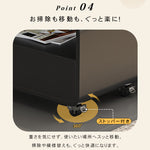 ウォールナット調センターテーブルセット リビングに映えるモダンデザインの可動式ローテーブル+サイドテーブル htyjj-6581