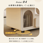 セラミックストーン天板センターテーブルリビング用 収納付きローテーブル アイボリー×モダンデザイン htyjj-6585