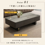 セラミック天板のモダンセンターテーブルリビングを上質に彩る高級ローテーブル htyjj-6589