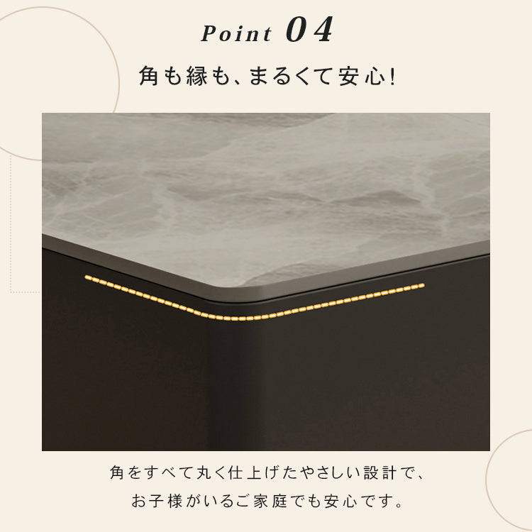 セラミック天板のモダンセンターテーブルリビングを上質に彩る高級ローテーブル htyjj-6589