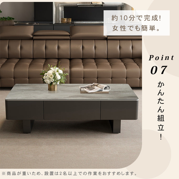 セラミック天板のモダンセンターテーブルリビングを上質に彩る高級ローテーブル htyjj-6589