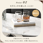 セラミック天板センターテーブルセットリビング用 ガラス天板サイドテーブル付き モダンデザインの中心テーブル htyjj-6620