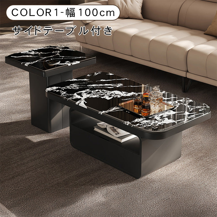 マイクロクリスタルストーン天板のモダンセンターテーブルリビングを彩る高級ローテーブルデザイン htyjj-6624