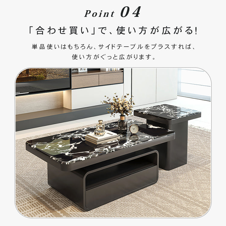 マイクロクリスタルストーン天板のモダンセンターテーブルリビングを彩る高級ローテーブルデザイン htyjj-6624