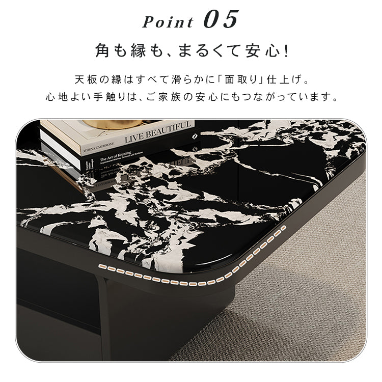 マイクロクリスタルストーン天板のモダンセンターテーブルリビングを彩る高級ローテーブルデザイン htyjj-6624