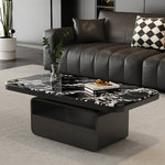 マイクロクリスタルストーン天板のモダンセンターテーブルリビングを彩る高級ローテーブルデザイン htyjj-6624