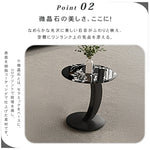 マイクロクリスタルストーン天板サイドテーブル リビング向け モダンデザインのセンターテーブル htyjj-6626