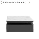 光沢ホワイト イタリアンモダン セラミック天板 センターテーブル|収納付き 正方形 リビングテーブル サイドテーブルセット htyjj-7364-c2