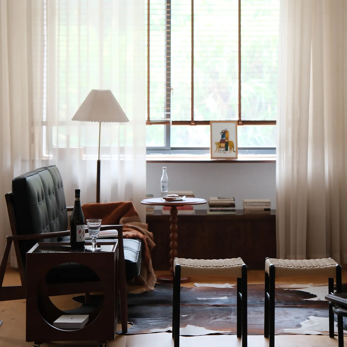 センターテーブル ライトブラウン チェリー材 アイアン htysd-3175