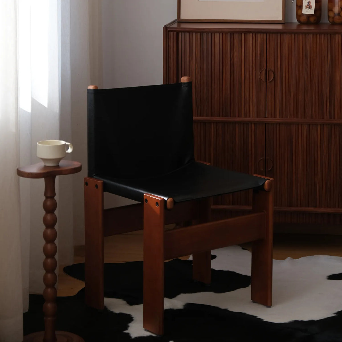 チェア ブラック ライトブラウン ブラウン アッシュ材 合皮 htysd-3177