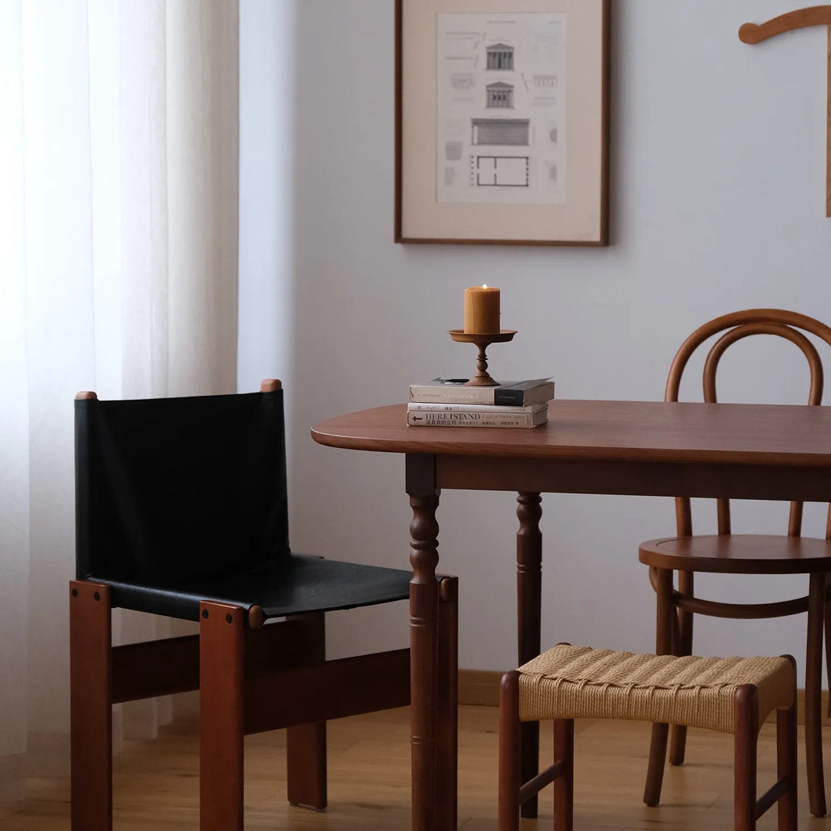 チェア ブラック ライトブラウン ブラウン アッシュ材 合皮 htysd-3177