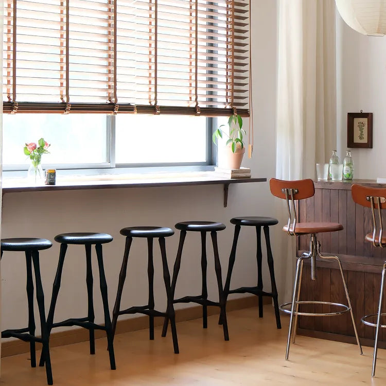 スツール ブラック レッドオーク htysd-3180