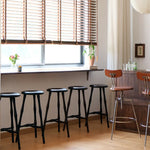 スツール ブラック レッドオーク htysd-3180