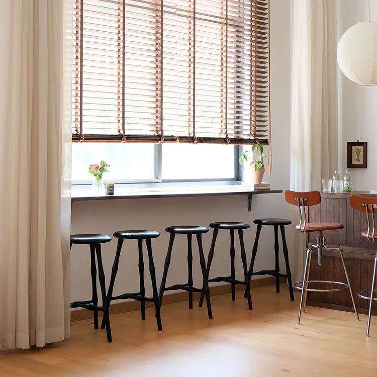 スツール ブラック レッドオーク htysd-3180