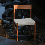 チェア ベージュ クラフト紙 チェリー材 レッドオーク htysd-3197