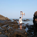 チェア ベージュ クラフト紙 チェリー材 レッドオーク htysd-3197