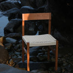 チェア ベージュ クラフト紙 チェリー材 レッドオーク htysd-3197