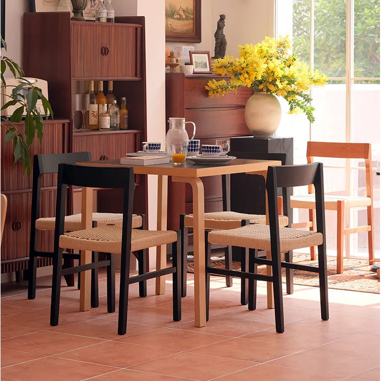 チェア ベージュ クラフト紙 チェリー材 レッドオーク htysd-3197