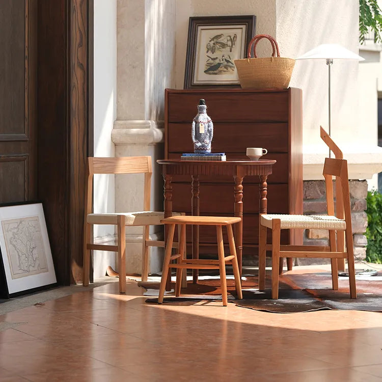 チェア ベージュ クラフト紙 チェリー材 レッドオーク htysd-3197