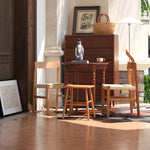 チェア ベージュ クラフト紙 チェリー材 レッドオーク htysd-3197