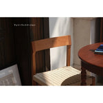 チェア ベージュ クラフト紙 チェリー材 レッドオーク htysd-3197