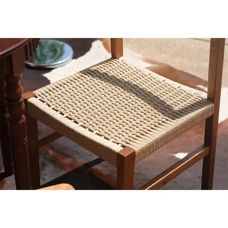 チェア ベージュ クラフト紙 チェリー材 レッドオーク htysd-3197