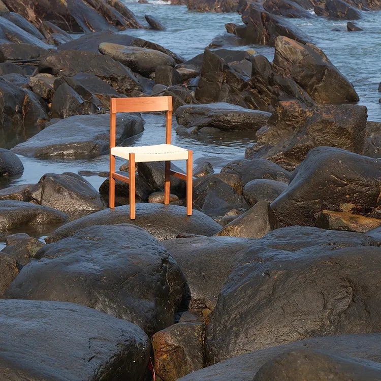 チェア ベージュ クラフト紙 チェリー材 レッドオーク htysd-3197