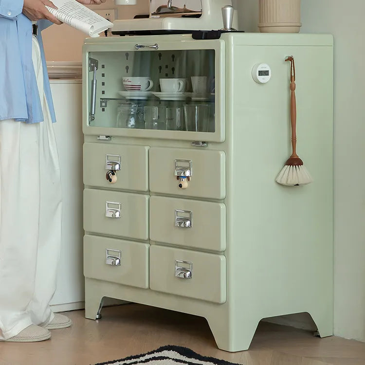 キャビネット ベージュ ブラック オレンジグリーン グリーン レッド ブルー ピンク カーキ ライトブルー ガラス huf-3813