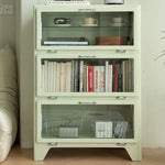 キャビネット ベージュ ブラック オレンジグリーン グリーン レッド ブルー ピンク カーキ ライトブルー ガラス huf-3813