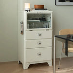 キャビネット ベージュ ブラック オレンジグリーン グリーン レッド ブルー ピンク カーキ ライトブルー ガラス huf-3813