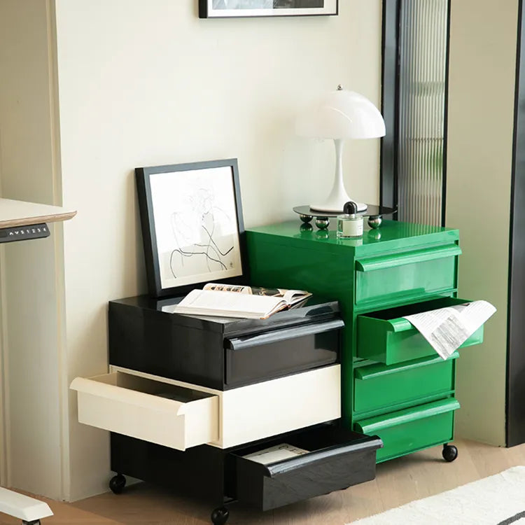 キャビネット グリーン ベージュ カラー1 ダークイエロー オレンジ ブラックhuf-3815