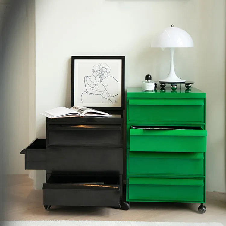 キャビネット グリーン ベージュ カラー1 ダークイエロー オレンジ ブラックhuf-3815