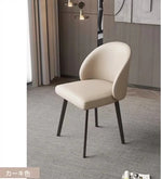 シンプルでスタイリッシュな合成皮革チェア - エアレザー PUレザー、アッシュ材脚付き hwzg-4566