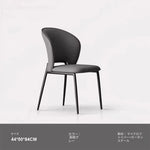 シンプルでスタイリッシュな合成皮革チェア - エアレザー PUレザー、アッシュ材脚付き hwzg-4566