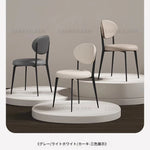 シンプルでスタイリッシュな合成皮革チェア - エアレザー PUレザー、アッシュ材脚付き hwzg-4566