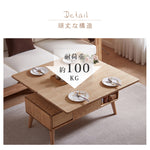 【高級感オーク×キリ材】シンプルモダンなセンターテーブル hx-1567