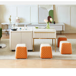 【最高級無垢材&合成皮革製スツール ? 美しいデザインと快適性を兼ね備えた一品】 hx-1577