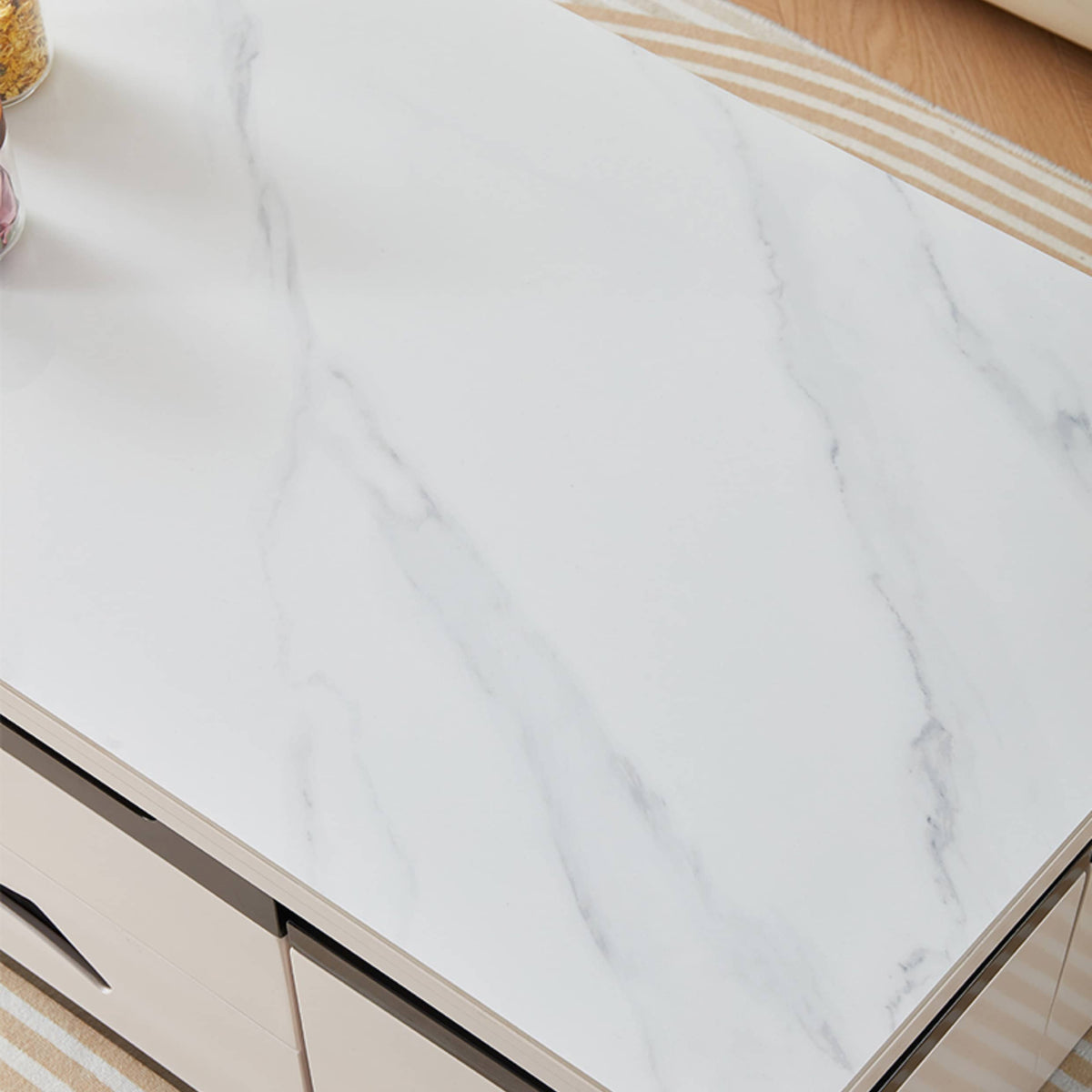 セラミックPUレザーセンターテーブル|高級感あふれるデザインと耐久性 hx-1578