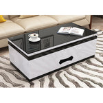 セラミックPUレザーセンターテーブル|高級感あふれるデザインと耐久性 hx-1578